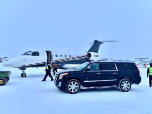 Jackson Hole Aviation Meet & Greet with our luxury Suv's or 14 passengers Mercedes Sprinter Van